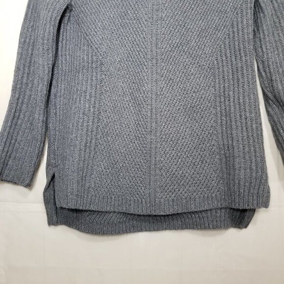 Madewell Hexcomb Texture sweater gray size XS crewneck pullover knit style E5058 - Picture 4 of 8